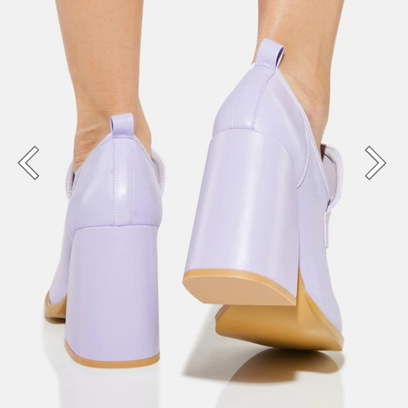 Koi Footwear Purple Delights Heeled Loafers - Picture 3 of 10